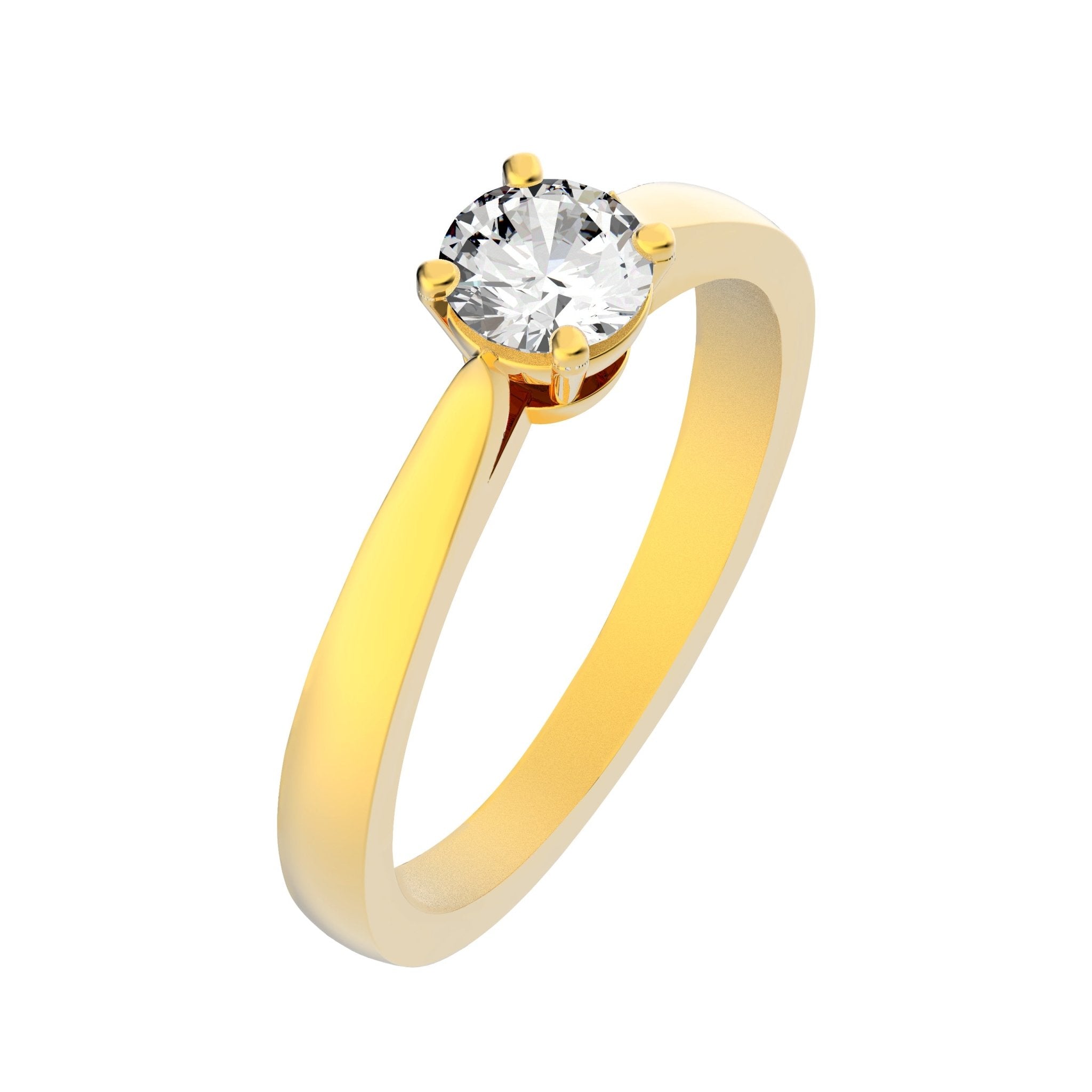 Solitaire Victoria - Lunel Joaillier - Or Jaune - Diamant -